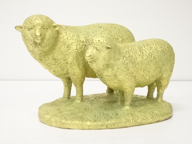 JAPANESE BRONZE SHEEP FIGURINE BY NAOKI TOMINAGA